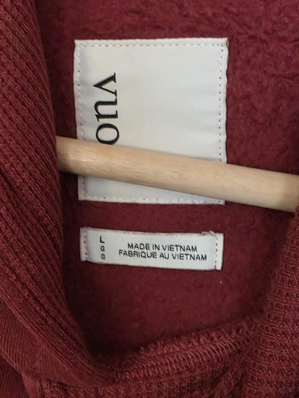 Vuori NWT Men's Seaside Pullover Hoodie In Spiced Apple Size L - Picture 5 of 7